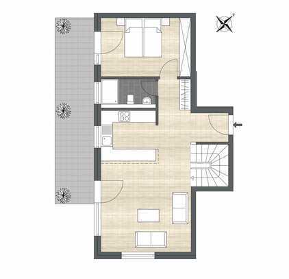 Moderne 3-Zimmer-Maisonette Wohnung im Neubau