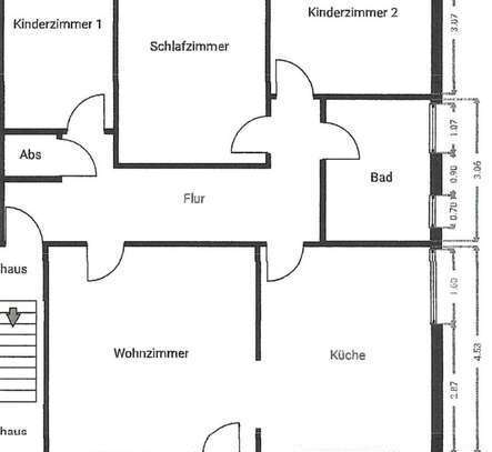 Hochwertig SANIERTE 4-Zimmerwohnung in ruhiger Wohnlage *Balkon*