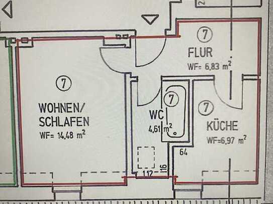 Erstbezug nach Sanierung: 1 Raum Zimmerwohnung in Gelsenkirchen