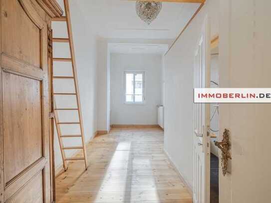 IMMOBERLIN.DE - Toplage & Altbau! Sehr attraktive Wohnung mit ruhiger Südwestterrasse in Trendlage