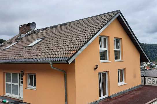 Schöne 4-Zimmer-Erdgeschosswohnung mit Balkon, großer Terrasse und Einbauküche in Obrigheim