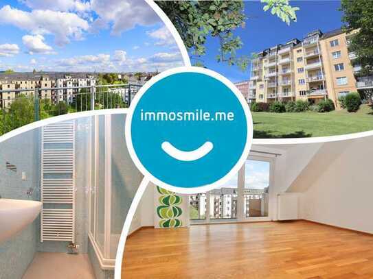 Maisonettewohnung • Dachgeschoss • 4 Zimmer • Terrasse • Balkon • Tageslichtbad • Schloßchemnitz •