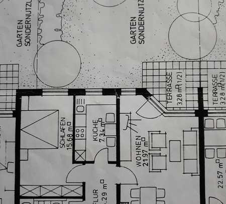 Gepflegte 2-Zimmer-EG-Wohnung mit Garten in Augsburg Lechhausen