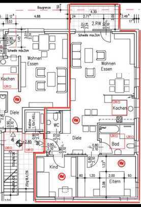 Erstbezug - Ansprechende Etagen-/Ergeschosswohnung mit Balkon/Terasse in Moers - Schwafheim