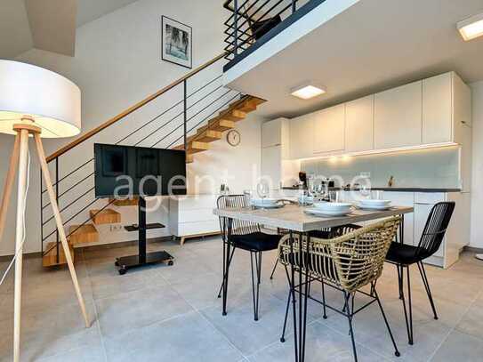 MÖBLIERT - MODERN STYLE - Praktisches Business Apartment mit Balkon