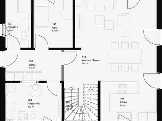 154qm Trend-Haus: Mastersuite, 2 Kizi