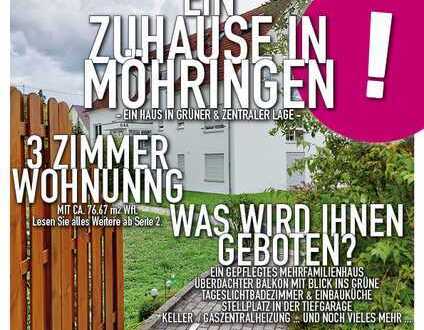 3 Zimmer Wohnung in Möhringen mit Balkon und TG-Stellplatz