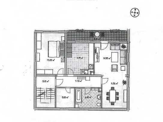 Geschmackvolle 2,5-Zimmer-Wohnung mit Balkon und Einbauküche in Soyen