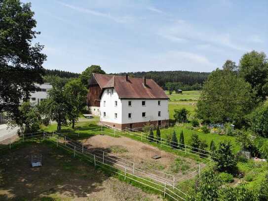 Charmanter Pferdehof mit teilsaniertem Bauernhaus in Tiefenbach nähe Cham