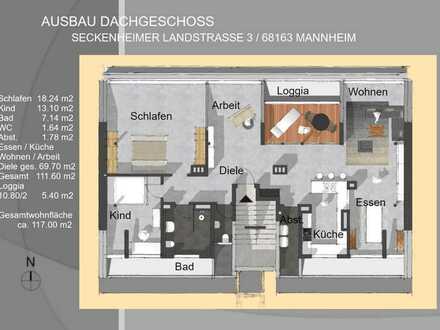 Dachboden in MA-Neuostheim mit Baugenehmigung - zum Selbstausbau