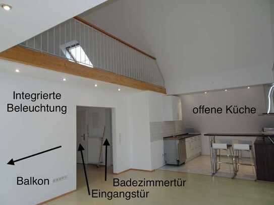 Exklusive 2,5-Zimmer-Maisonette-Wohnung mit geh. Innenausstattung mit Balkon und EBK