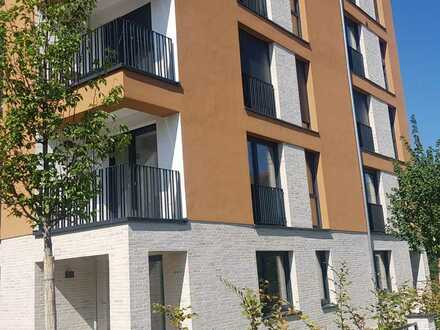 Neubau/Erstbezug: schicke Wohnung mit 2 Zimmern, Balkon & EBK in Darmstadt-Verlegerviertel