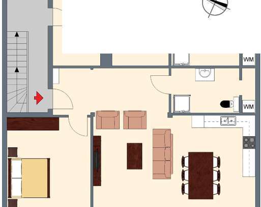 Barrierefreie attraktive 2-Zimmer-Wohnung im Herzen von Bensheim