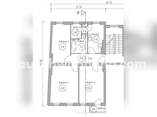 Tauschwohnung: Altbauwohnung mit Balkon