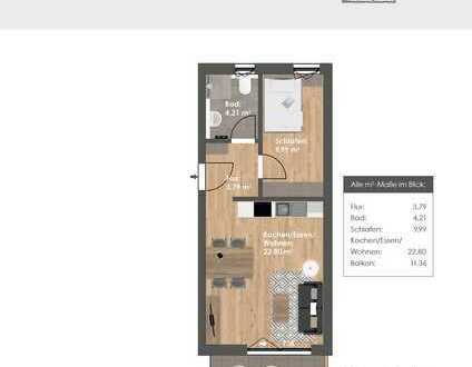 7TÄLER WOHNEN Dietfurt: Neubau 1,5-Zimmer-Dachgeschoss-Wohnung m. Aufzug u. Tiefgarage /provisionsf.