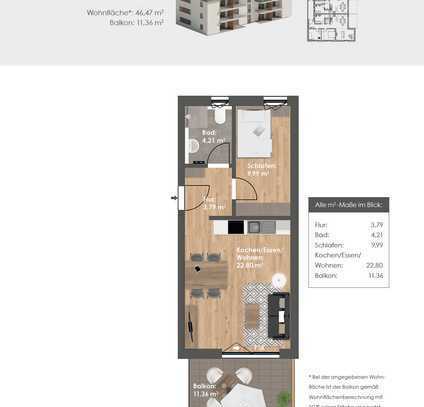 7TÄLER WOHNEN Dietfurt: Neubau 1,5-Zimmer-Dachgeschoss-Wohnung m. Aufzug u. Tiefgarage /provisionsf.