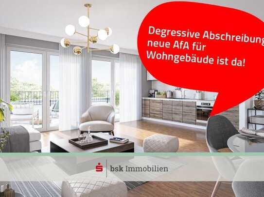 Moderne Dachgeschosswohnung mit umliegender Terrasse