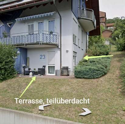 50 m² Wohnung in Breuberg - Sandbach; 1 Zimmer, Einbauküche, Bad, Terrasse