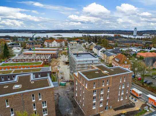 Traumhafte Neubauwhg. mit Blick auf die Schlei! 3 Zi., 72 qm Wfl. und traumhafte 34 qm Dachterrasse!