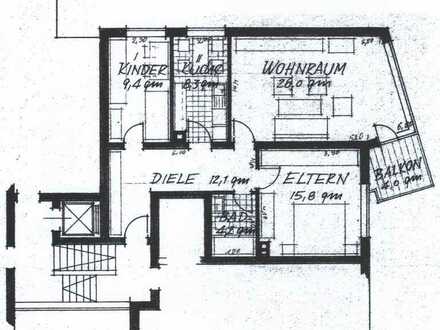 Provisionsfrei: Hochwertig ausgestattete 3-Zimmer-Wohnung mit Süd-Balkon