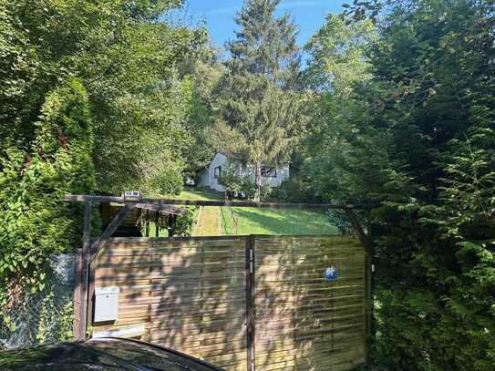 Wochenendhaus mit uneinsehbarem großen Waldgrundstück