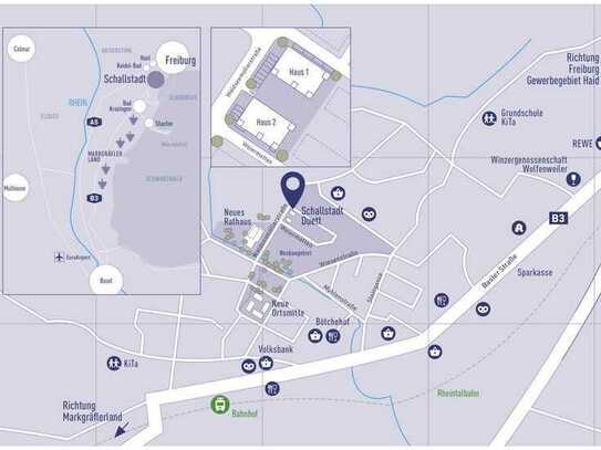 Schallstadt Duett - •	Diese Wohnung ist wie gemacht für Sie (114)