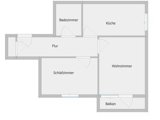 ACHTUNG toller Ausblick - 2 Zimmer Wohnung mit Balkon