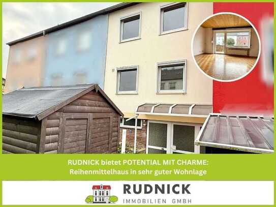 RUDNICK bietet POTENTIAL MIT CHARME: Reihenmittelhaus in sehr guter Wohnlage