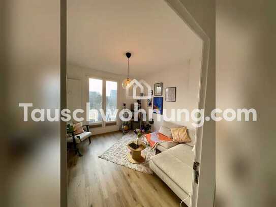 Tauschwohnung: Helle 50m2 mit 3 Zimmern: kernsaniert, 2 Balkone