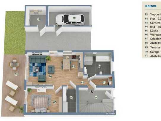 Erstbezug mit Terrasse: 2-Zimmer-Erdgeschosswohnung in Wesel