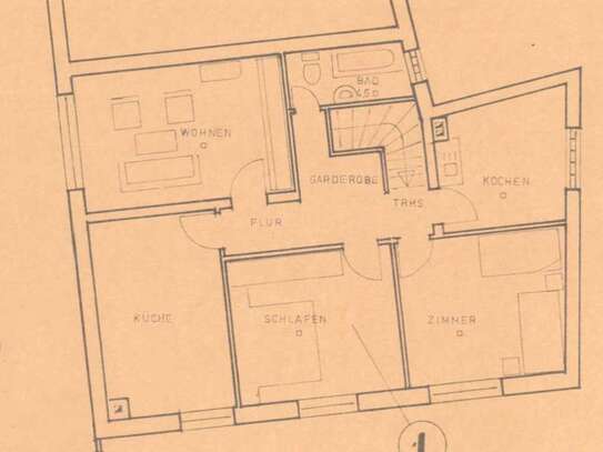 Gepflegte 4-Raum-OG-Wohnung im Zentrum von Groß-Karben