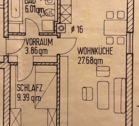 Gemütliche 2-Zimmer-Wohnung mit Gartenblick und Stellplatz in Tittling