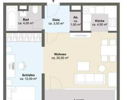 2-Zimmer-Wohnung mit Südbalkon und Stellplatz