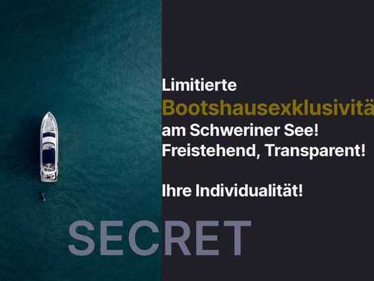 Limitierte Bootshausexklusivität am Schweriner See! Freistehend, Transparent! Ihre Individualität