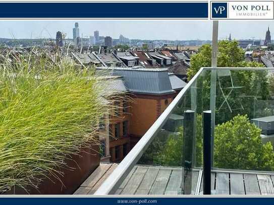 Skyline-Penthouse im Nordend - Dachterrasse 360°