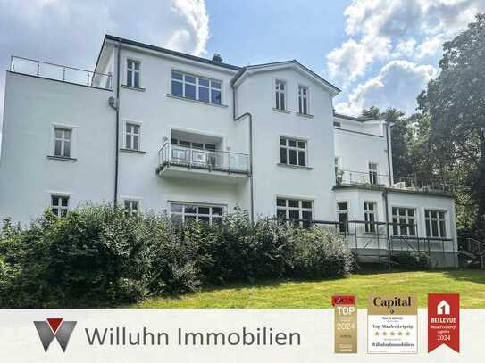 Die Weiße Villa! Denkmalgeschützte Villa im Rohbau mit parkähnlichem Grundstück