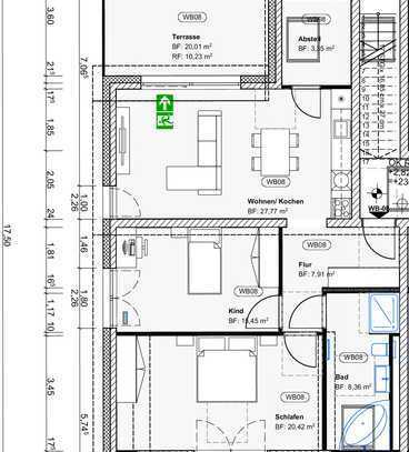 Exklusive 3-Zimmer-Wohnung mit zwei Balkonen