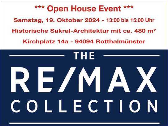 *** Open House Event ***
Samstag, den 19.10.2024 von 13:00 bis 15:00 Uhr!
Historisches Stadtha