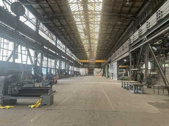 Lagerhalle / Produktionshalle bis zu 2000 qm, mit LKW befahrbar, 60/40 Tonnen Kran