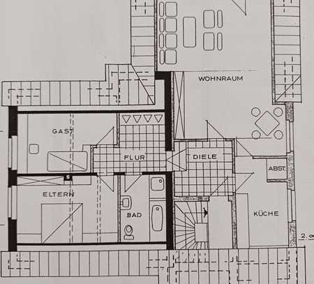 Moderne und gepflegte 3-Raum-DG-Wohnung mit Balkon in Hasbergen