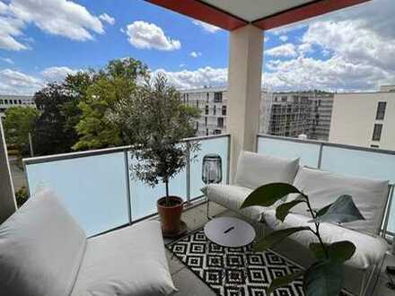 Schöne helle 2-Zimmer-Neubau-Wohnung mit Balkon in Stuttgart Nord in der Nähe von MILANEO