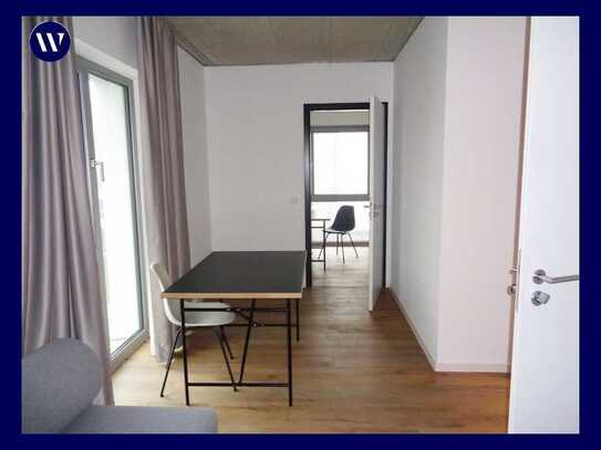 2-Zimmer-Wohnung Nähe FH mit Balkon, separater Küche + Einbauküche, modernes Duschbad, Aufzug
