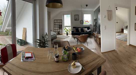 Schöne, geräumige zwei Zimmer Wohnung mit traumhafter Dachterrasse