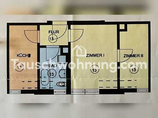 Tauschwohnung: 2-Raum-WHG, 40qm, nahe Lene-Voigt-Park