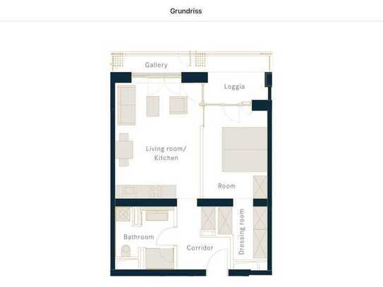 Erstbezug mit Balkon und Einbauküche: Stilvolle 2-Raum-Wohnung in Hamburg HafenCity