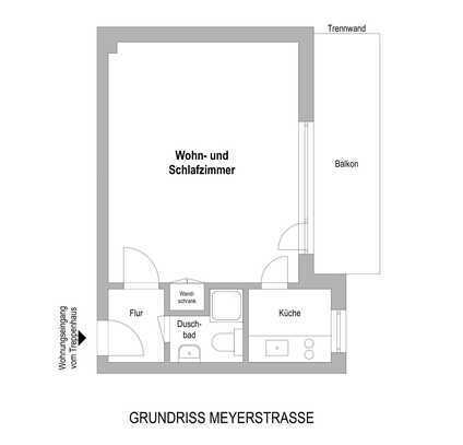 Helle Studentenwohnung mit Balkon: Meyerstr. 224