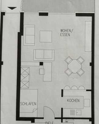 Freundliche 1-Zimmer-Wohnung mit Balkon und Einbauküche in Aachen