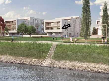 Exklusive 4-Zimmer-Wohnung mit Rheinblick in 1. Reihe