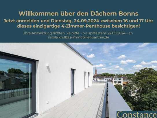 CONSTANCE: Lichtdurchflutetes Penthouse mit Blick auf die Bonner Südstadt.