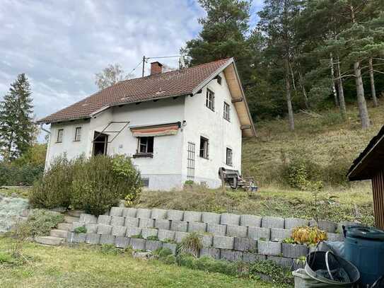 Baugrundstück in Hanglage mit bestehendem Abrisshaus